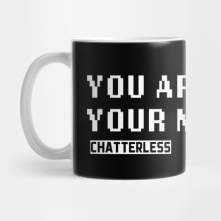 You Are Not Your Numbers (White logo) Mug